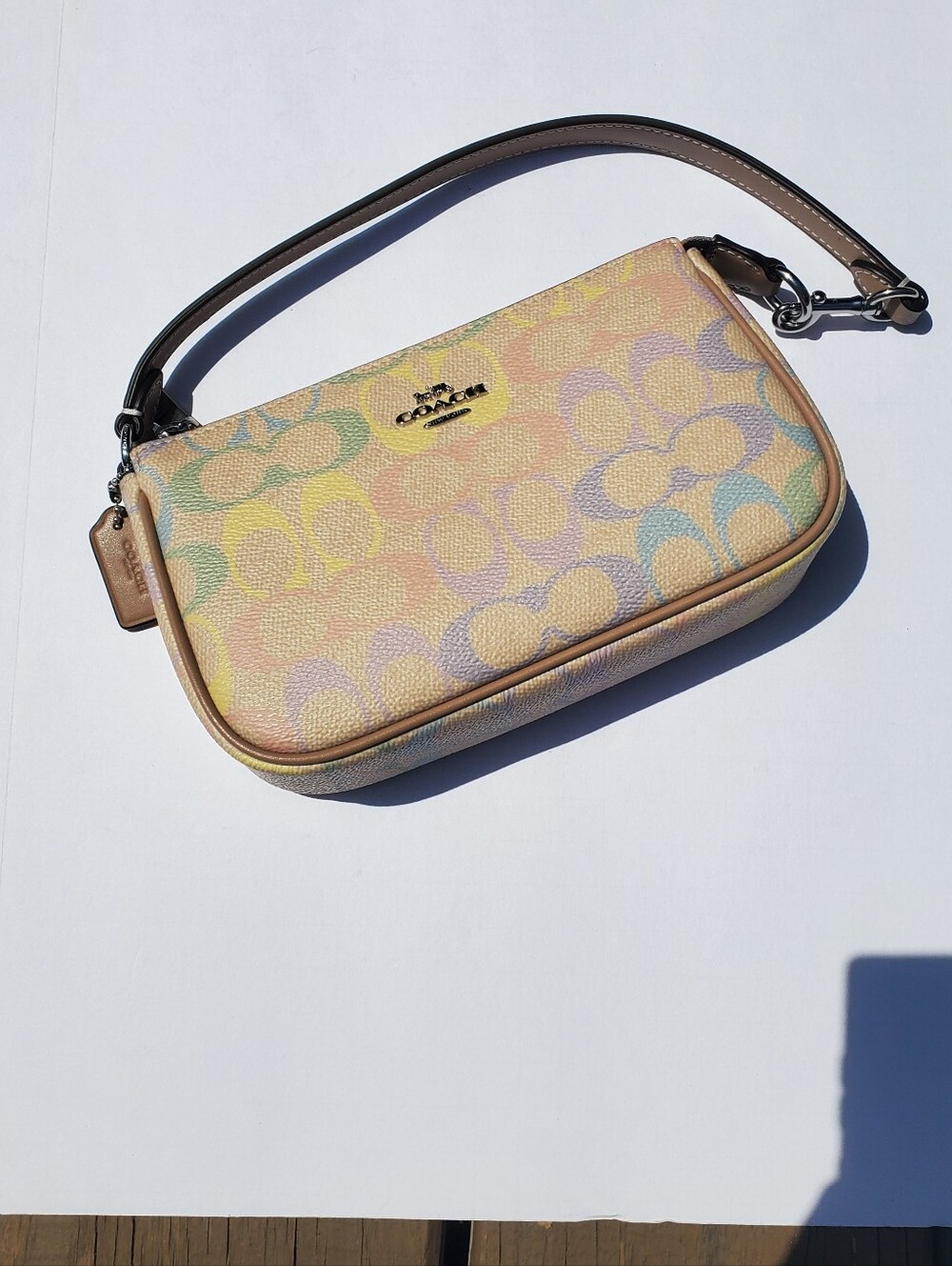 NWT Coach Nolita 19 In Rainbow Signature Canvas